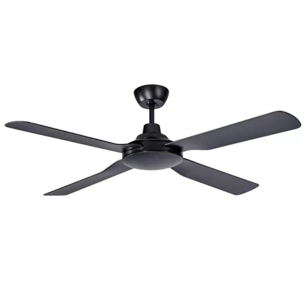 Martec Discovery II 1320mm 4 Blade ABS Ceiling Fan Only Matt Black