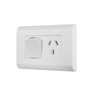 Transco Power Point Single Outlet GPO Euro Large Dolly Rocker Prestige Style 10A