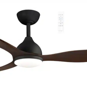 Martec Elite DC 1320mm 3 ABS Blade WIFI & Remote Control Ceiling Fan with Variable Dim 18w CCT LED Light Matt Black/Walnut