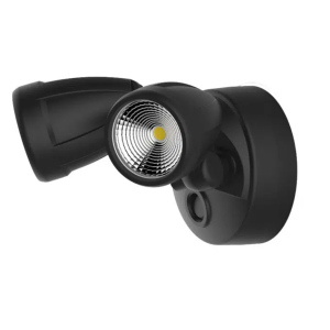 Martec Bandit LED Flood Light Outdoor IP54 Double Spot 2 x 12W Tricolour Matt Black