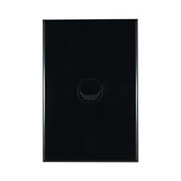 QZAO 3 Gang Black switch grid plate