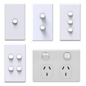 QZAO 5 gang white switch