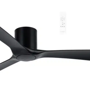 Martec Fresno DC Close to Ceiling 3 ABS Blade 1320mm Hugger WIFI & Remote Control Ceiling Fan Matt Black