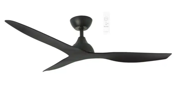 Martec Avoca DC 1320mm 3 ABS Blade WIFI & Remote Control Ceiling Fan Only Matt Black
