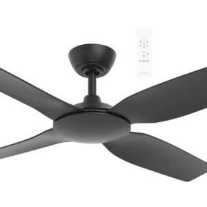 Martec Viper DC 1320mm 4 Blade All ABS WIFI & Remote Control Ceiling Fan Only Matt Black