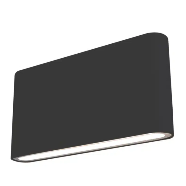 Martec Integra 10W LED Tricolour Wall Exterior Medium Matt Black