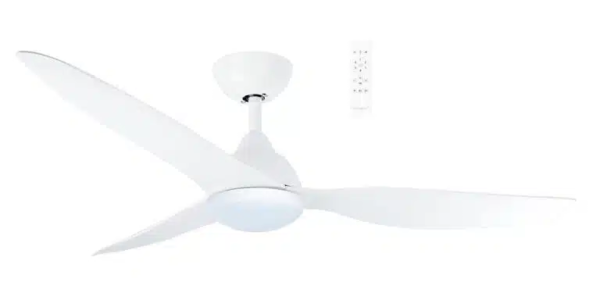 Martec Avoca DC 1220mm 3 ABS Blade WIFI & Remote Control Ceiling Fan with Variable Dim 20w CCT LED Light Matt White