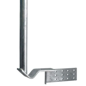 Tile roof gutter L shaped antenna bracket