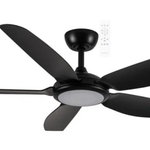 Martec Esprit DC 1320mm 5 ABS Blade WIFI & Remote Control Ceiling Fan with Variable Dim 20w CCT LED Light Matt Black
