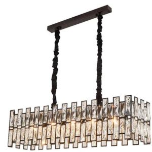 QZAO Gold Chandelier QL-9031/5 Rectangle
