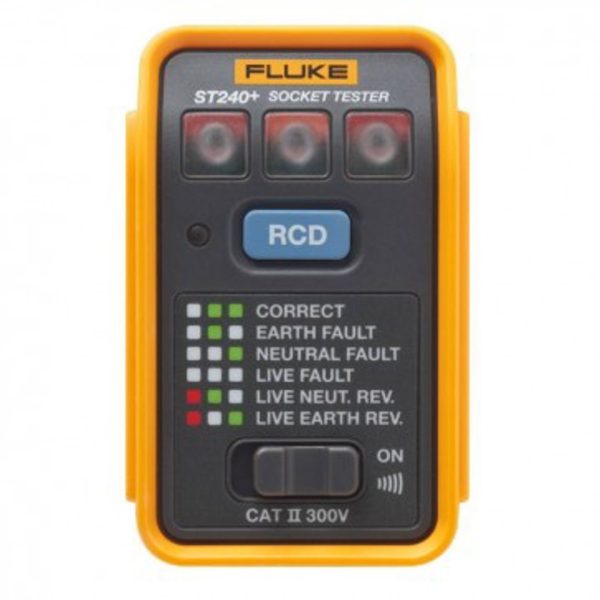 Repelec SOCKET TESTER AUDIBLE/VISUAL RCD CHECK, CATII 300V