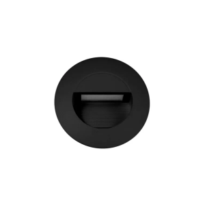 Martec Circa 3W LED Tricolour IP54 Recessed Step Light Matt Black