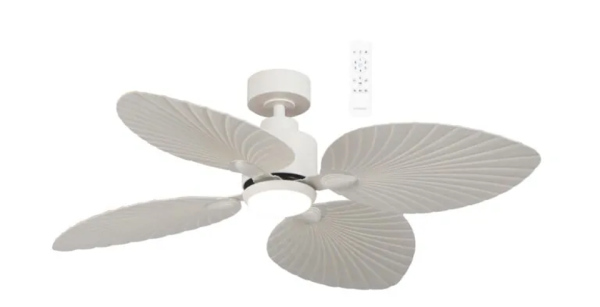 Martec Kingston DC 1260mm 4 ABS Blade WIFI Remote Control Ceiling Fan with Variable Dim 24w CCT LED Light White