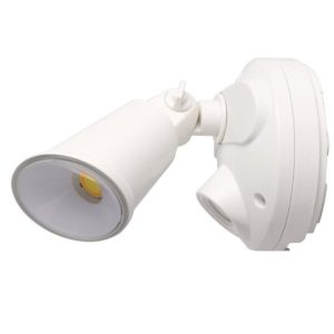 Martec Defender Single Spot LED Outdoor Flood Light 10w Tricolour White