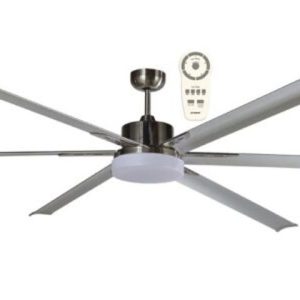 Martec DC Martec Albatross DC Remote Control Ceiling Fan Motor Only Pack with 24w Tricolour LED Light Brushed Nickel