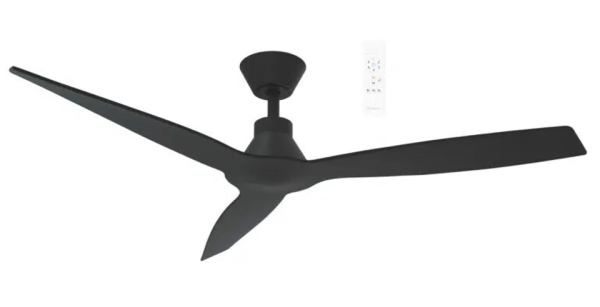 Martec Triumph DC 1320mm 3 ABS Blade WIFI & Remote Control Ceiling Fan Only Matt Black