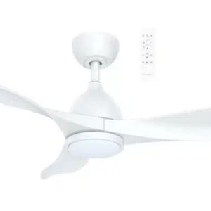 Martec Scorpion DC 1066mm 3 ABS Blade WIFI & Remote Control Ceiling Fan with Variable Dim 20w CCT LED Light Matt White