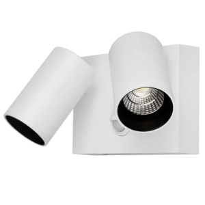 Martec Capri LED Double Spot 2 x 9W Tricolour IP65 with PIR Sensor Exterior White