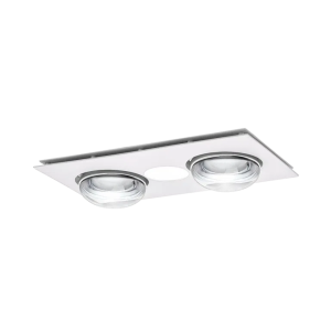 Martec Forme 2 Heat 3 in 1 Bathroom Heater Exhaust Fan & 10w Tricolour LED Downlight White
