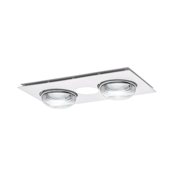 Martec Forme 2 Heat 3 in 1 Bathroom Heater Exhaust Fan & 10w Tricolour LED Downlight White