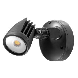 Martec Fortress PRO LED Flood Light Outdoor IP65 Single Spot 18w Tricolour Matt Black