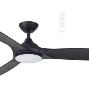 Martec Newport DC 1420mm 3 ABS Blade WIFI & Remote Control Ceiling Fan with Variable Dim 18w CCT LED Light Matt Black
