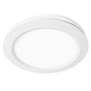 Martec Saturn Round 250mm Exhaust Fan White with 17w Tricolour LED Light