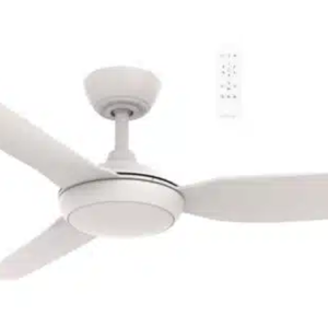 Martec Viper DC 1320mm 3 Blade All ABS WIFI & Remote Control Ceiling Fan with Variable Dim 18w CCT LED Light Matt White