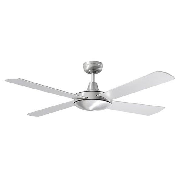Martec Lifestyle 1320mm 4 Blade Ceiling Fan Only Brushed Aluminium