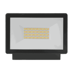 Martec Opal LED Outdoor Flood Light with Flex & Plug 20w Tricolour Matt Black