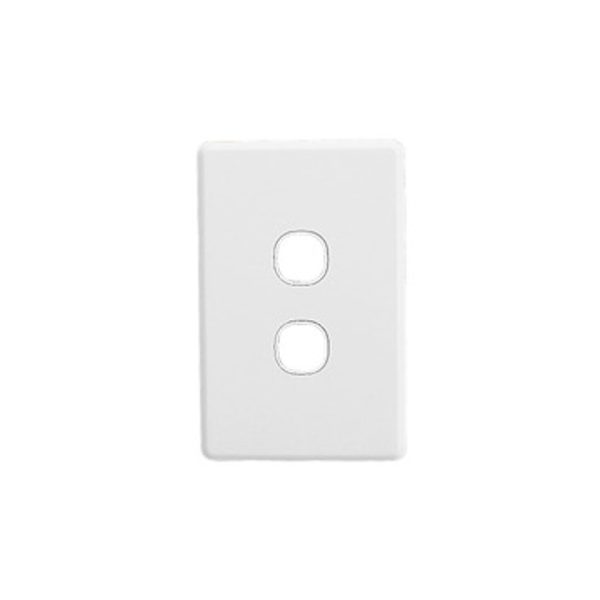 QZAO 3 Gang White switch grid plate