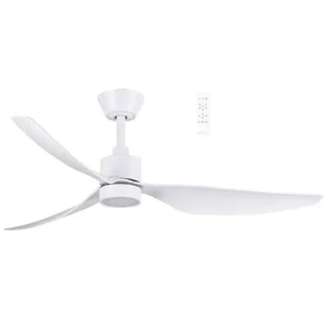 Martec Genoa DC 1270mm 3 ABS Blade WIFI & Remote Control Ceiling Fan with Variable Dim 16w CCT LED Light  Matt White