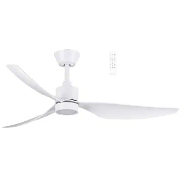 Martec Genoa DC 1270mm 3 ABS Blade WIFI & Remote Control Ceiling Fan with Variable Dim 16w CCT LED Light  Matt White