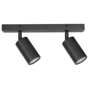 Martec Crest 316 Stainless Steel 2LT GU10 Spot Light IP65 Matt Black
