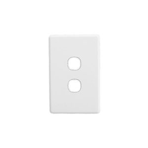 QZAO 6 Gang White switch grid plate