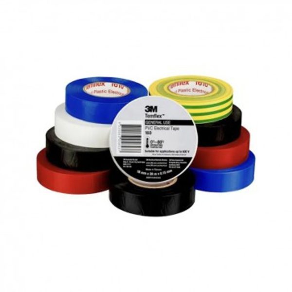 Repelec TAPE, VINYL ELECTRICAL 160 TEMFLEX, RBOW, 18mm x 20m [10] - Image 2