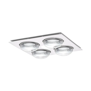 Martec Forme 4 Heat 3 in 1 Bathroom Heater Exhaust Fan & 10w Tricolour LED Downlight White