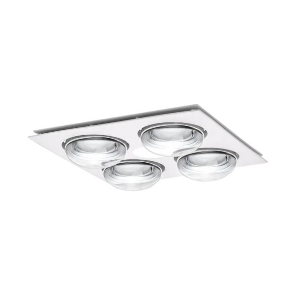 Martec Forme 4 Heat 3 in 1 Bathroom Heater Exhaust Fan & 10w Tricolour LED Downlight White