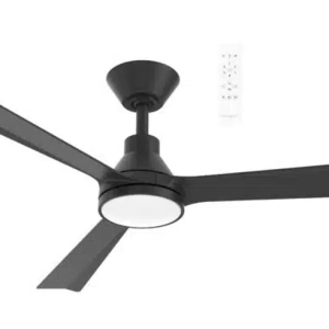 Martec Riviera DC 1320mm 3 ABS Blade WIFI & Remote Control Ceiling Fan with Variable Dim 15w CCT LED Light Matt Black