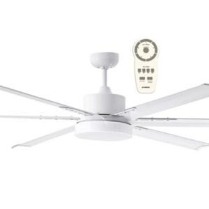 Martec DC Martec Albatross DC Remote Control Ceiling Fan Motor Only Pack with 24w Tricolour LED Light White