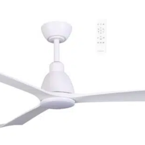 Martec Polo DC 1320mm 3 ABS Blade WIFI & Remote Control Ceiling Fan with Variable Dim 15w CCT LED Light Matt White