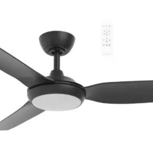 Martec Viper DC 1220mm 3 Blade All ABS WIFI & Remote Control Ceiling Fan with Variable Dim 18w CCT LED Light Matt Black