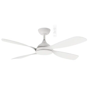 Martec Hampton DC 1320mm 4 ABS Blade WIFI & Remote Control Ceiling Fan Only Matt White