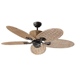 Martec Hamilton 1320mm 5 Blade Palm Ceiling Fan Only Old Bronze