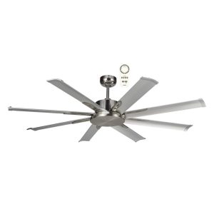 Martec Albatross Mini DC 1650mm 65 8 Blade Remote Control Ceiling Fan Brushed Nickel