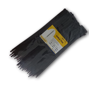Transco 250mm 100pc black cable tie