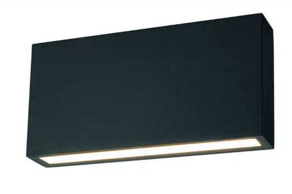 Martec Modus 10W LED Tricolour Wall Exterior Medium Matt Black