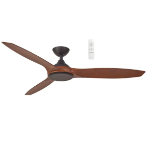 Martec Newport DC 1420mm 3 ABS Blade WIFI & Remote Control Ceiling Fan Only Old Bronze/Walnut