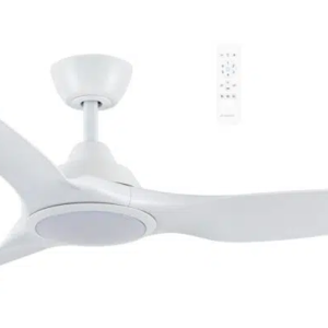 Martec Impact DC 1320mm 3 ABS Blade WIFI & Remote Control Ceiling Fan with Variable Dim 20w CCT LED Light Matt White