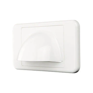 NLS Bull Nose Wall plate/White Brush